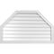 Ekena Millwork Octagonal Top Surface Mount PVC Gable Vent w/ 2"W x 1-1/2"P Brickmould Frame, 42"W x 26"H GVPOT42X2602SN - alternate 1